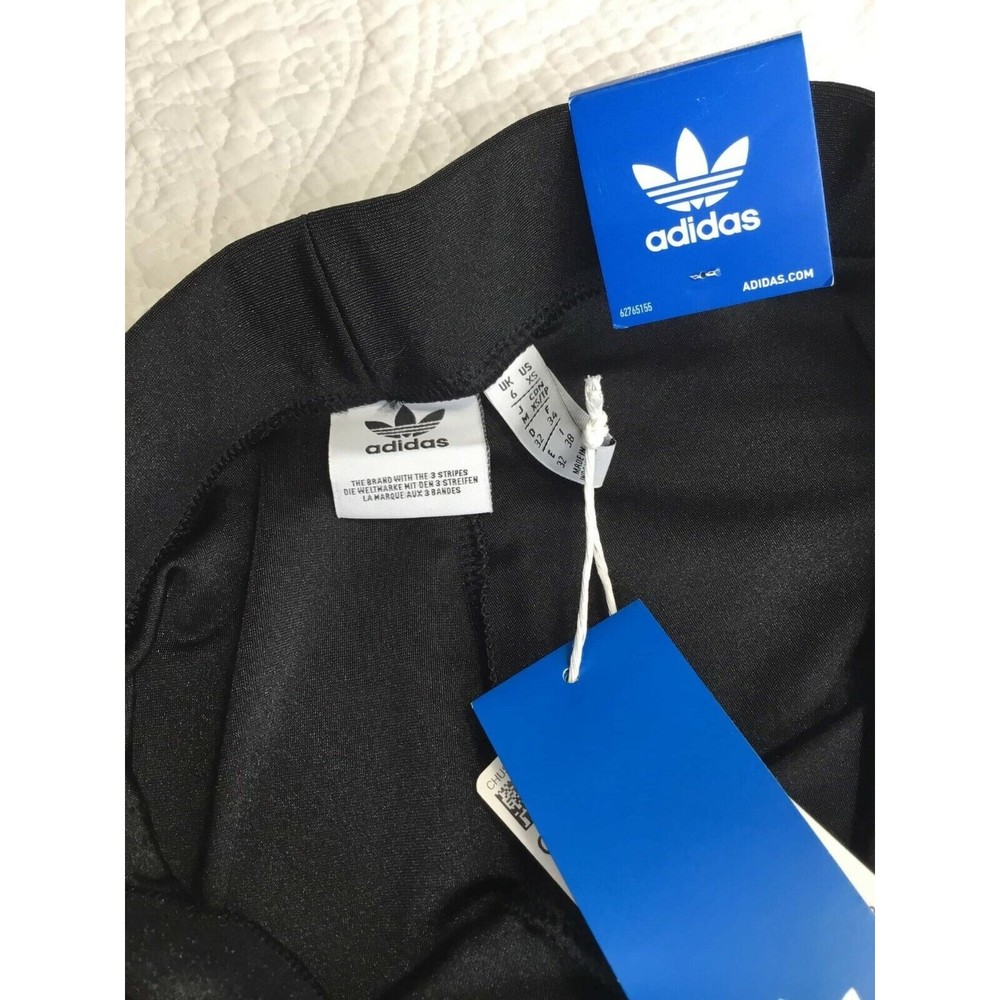 ADIDAS Originals diamante three stripe legging short in black XS - Picture 3 of 8